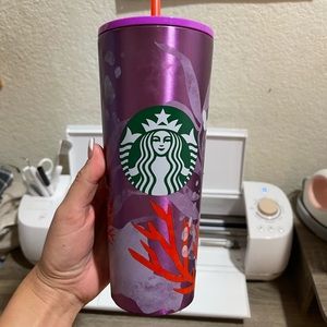 Metal Starbucks tumbler